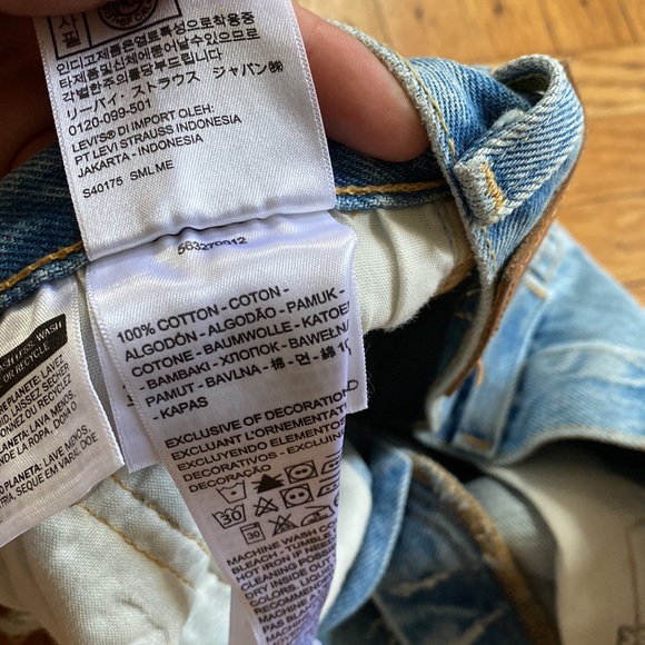 Levi’s 501 distressed denim short size 25 - Picture 5 of 6